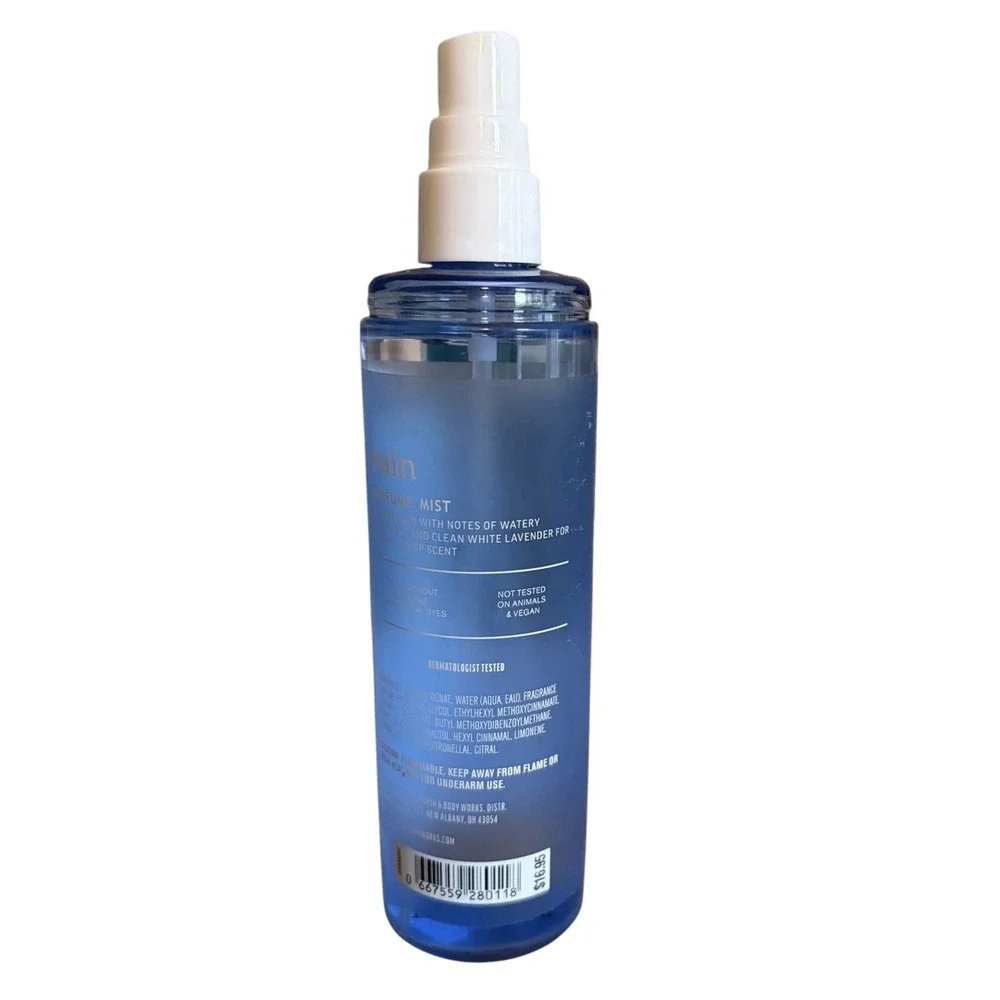 Bath & Body Works‎ Rain Fragrance Mist Body Spray 6 OZ Blue